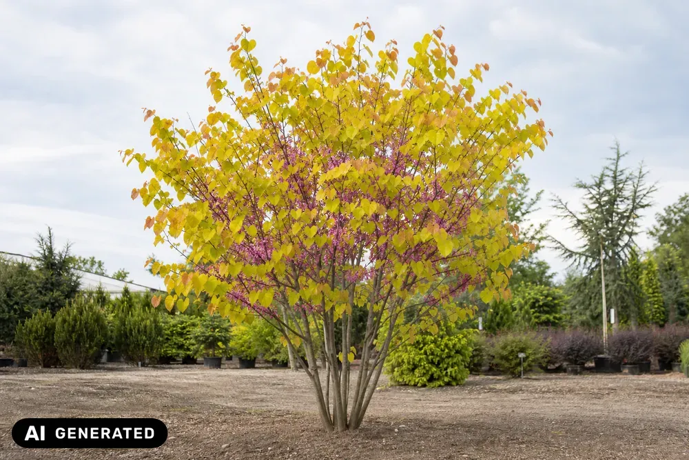 Kanadischer Judasbaum 'Rising Sun' – Cercis canadensis 'Rising Sun'