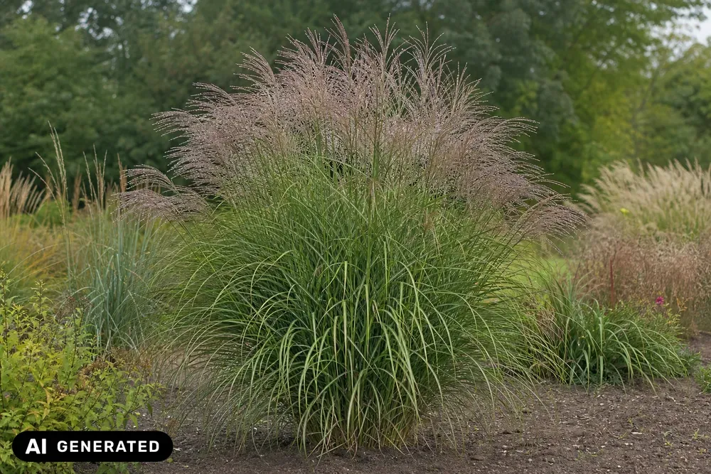 Chinaschilf 'Kleine Fontäne' – Miscanthus sinensis 'Kleine Fontäne', Bild 2