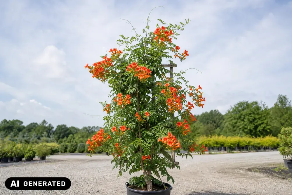 Amerikanische Trompetenblume – Campsis radicans