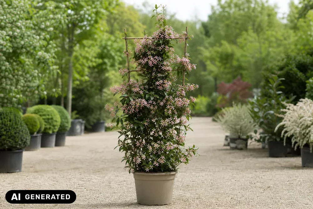 Sternjasmin 'Pink Showers' – Trachelospermum jasminoides 'Pink Showers'