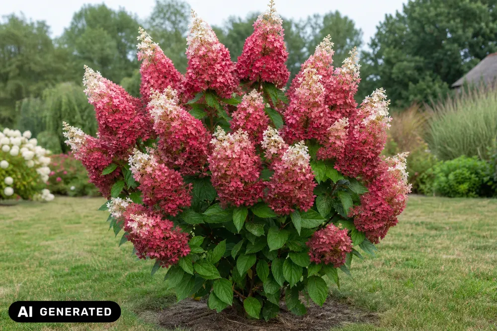 Rispen-Hortensie 'Diamant Rouge' – Hydrangea paniculata 'Diamant Rouge'
