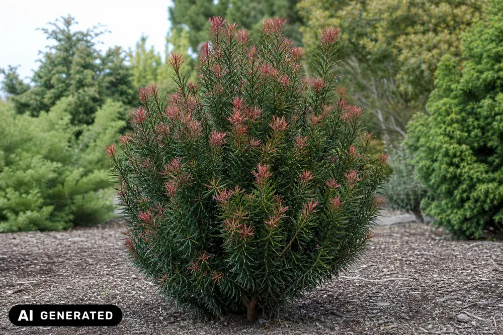 Australische Steineibe 'Red Tip' – Podocarpus lawrencei 'Red Tip'