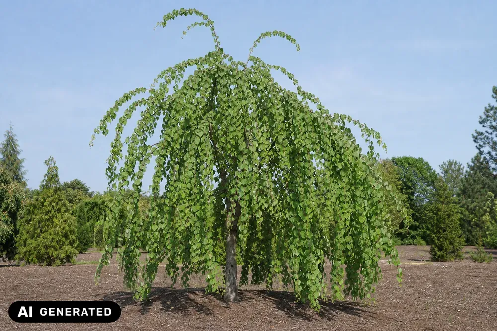Hängender Kuchenbaum 'Pendulum' – Cercidiphyllum japonicum 'Pendulum'