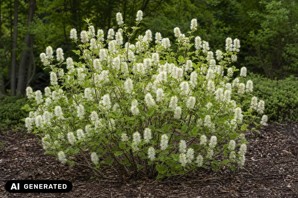 Großer Federbuschstrauch – Fothergilla major, Bild 2