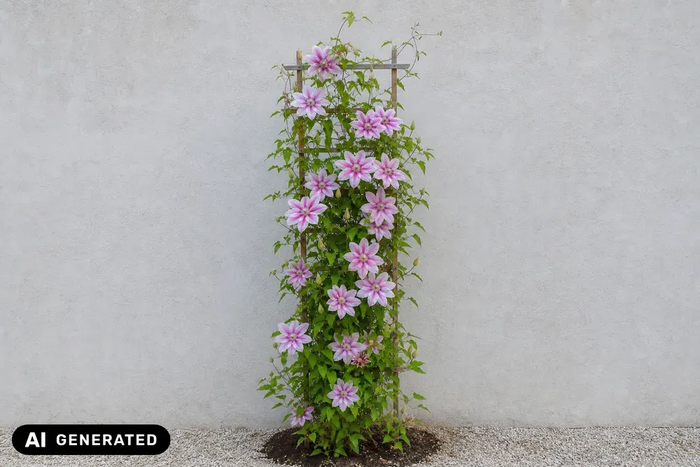 Waldrebe 'Nelly Moser' – Clematis 'Nelly Moser'