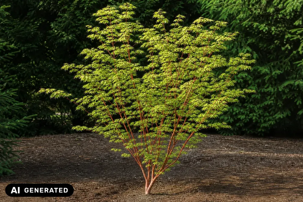 Korallenrinden-Fächerahorn 'Sangokaku' – Acer palmatum 'Sangokaku', Bild 2