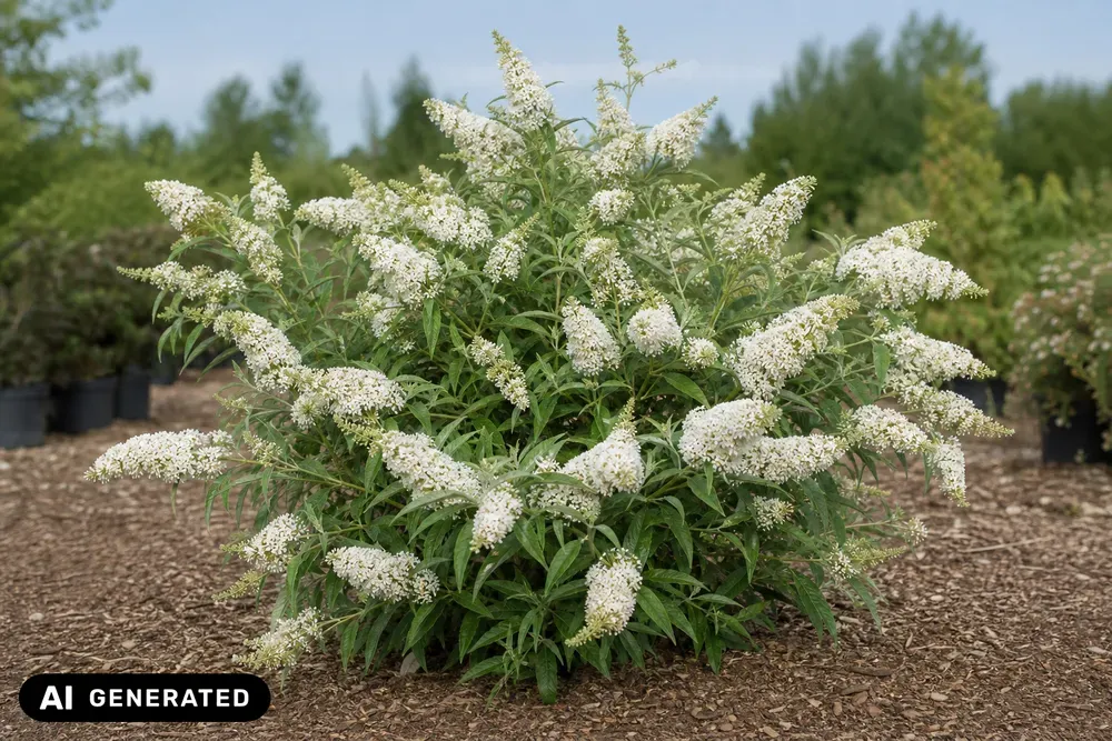 Zwerg-Sommerflieder 'Flutterby Petite Snow White' – Buddleja davidii 'Flutterby Petite Snow White'