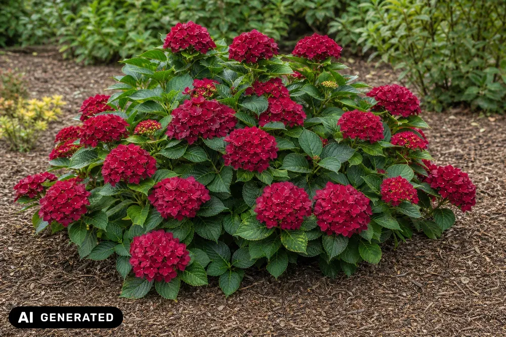 Bauernhortensie 'Leuchtfeuer' – Hydrangea macrophylla 'Leuchtfeuer'