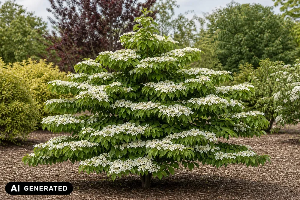 Japanischer Schneeball 'Watanabe' – Viburnum plicatum 'Watanabe'