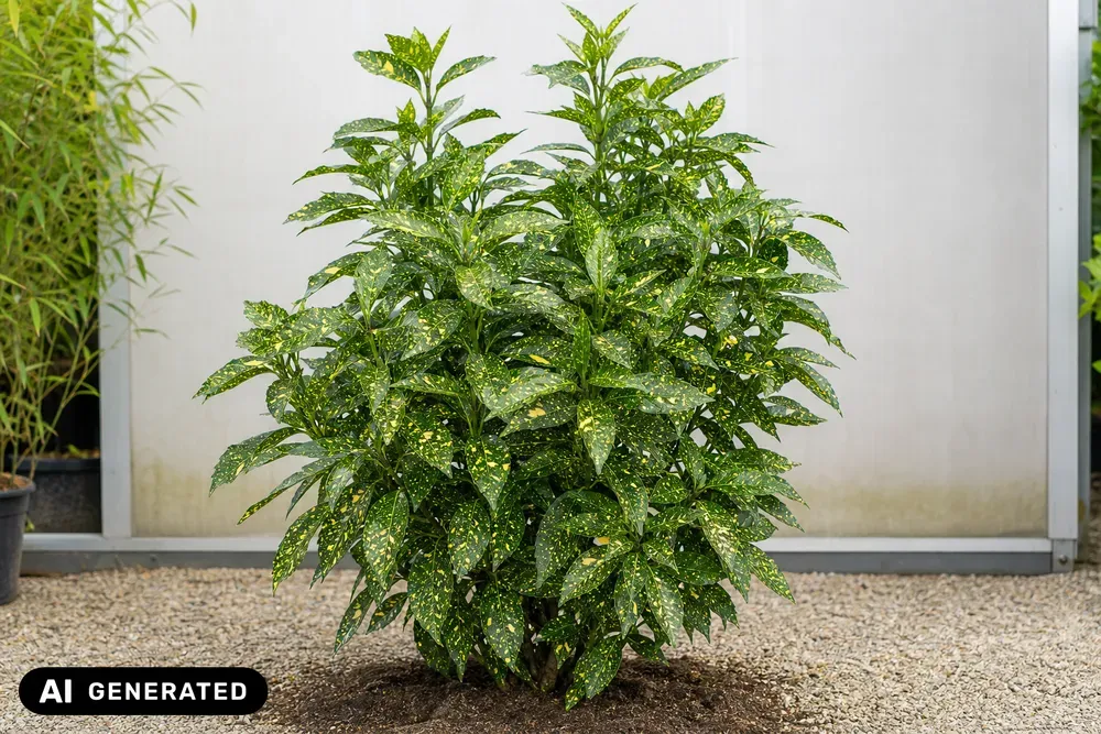 Gold-Aukube 'Variegata' – Aucuba japonica 'Variegata'