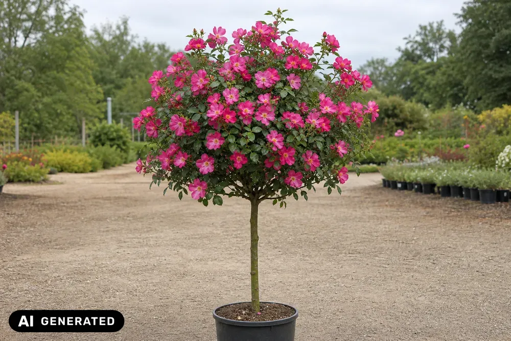 Stämmchenrose 'Lupo' – Rosa 'Lupo'