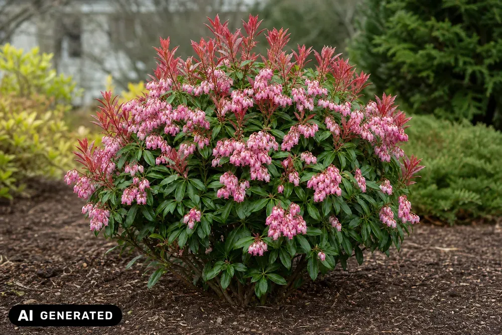 Japanische Lavendelheide 'Pink Passion' – Pieris japonica 'Pink Passion'
