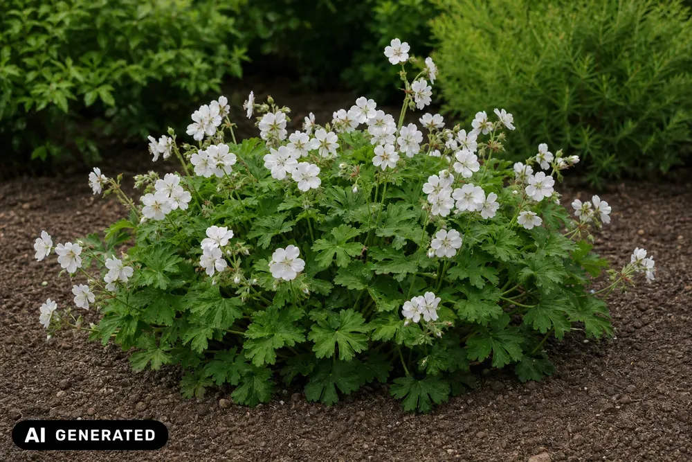 Balkan-Storchschnabel 'Geranimo White' – Geranium macrorrhizum 'Geranimo White'