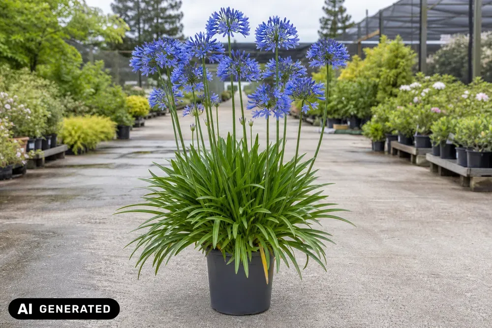 Afrikanische Schmucklilie 'Blue Umbrella' – Agapanthus africanus 'Blue Umbrella'