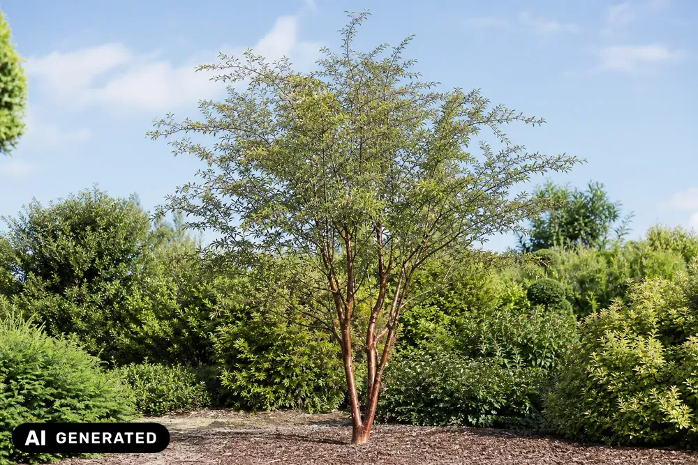 Mahagoni-Kirsche 'Branklyn' – Prunus serrula 'Branklyn'