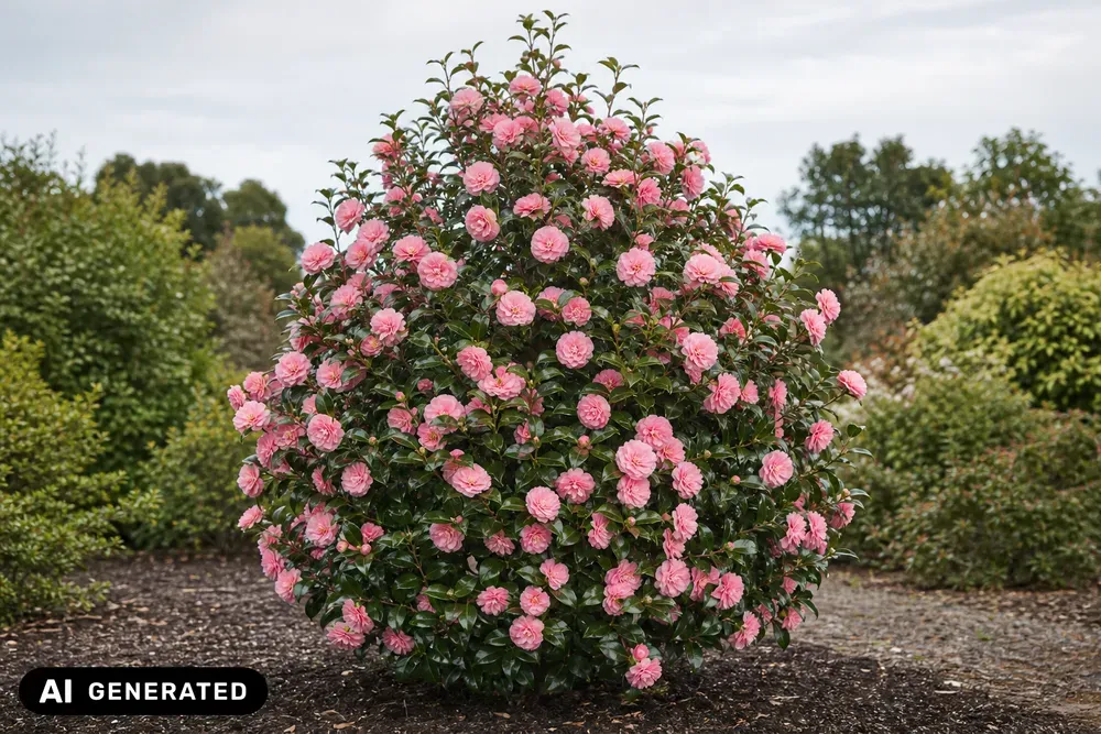 Kamelie 'High Fragrance' – Camellia japonica 'High Fragrance'