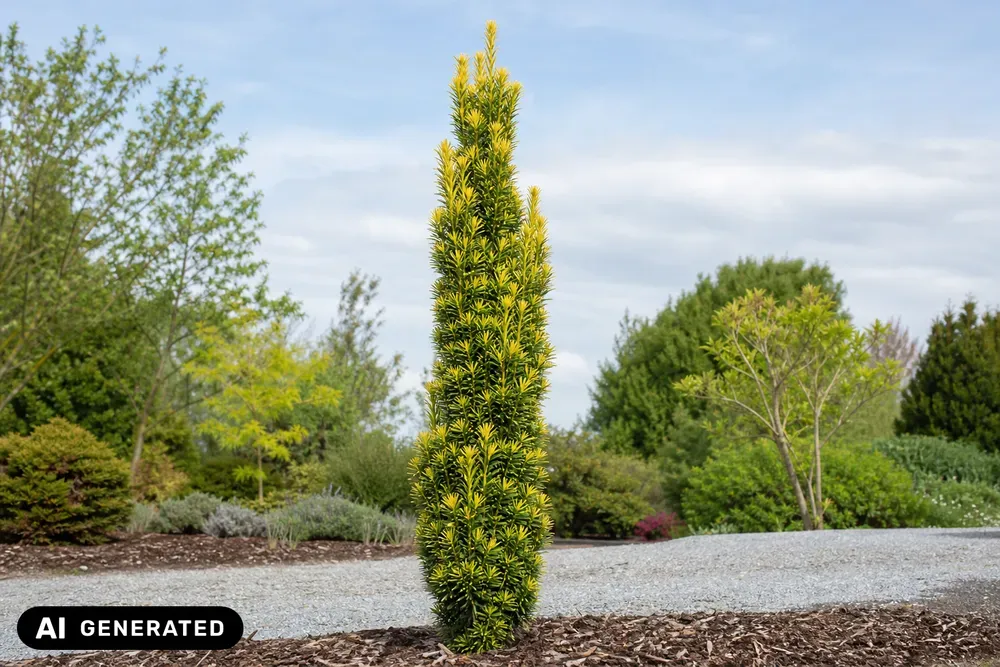 Goldene Säuleneibe 'Fastigiata Aurea' – Taxus baccata 'Fastigiata Aurea'