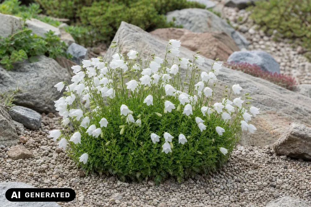 Zwerg-Glockenblume 'Alba' – Campanula cochleariifolia 'Alba'