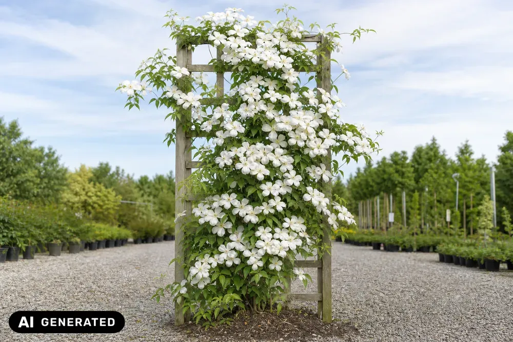 Berg-Waldrebe 'Grandiflora' – Clematis montana 'Grandiflora'