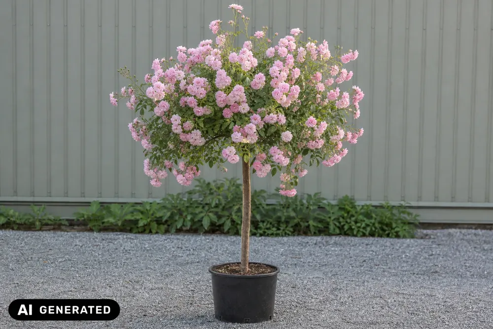 Bodendeckerrose 'The Fairy' als Stämmchen – Rosa 'The Fairy'