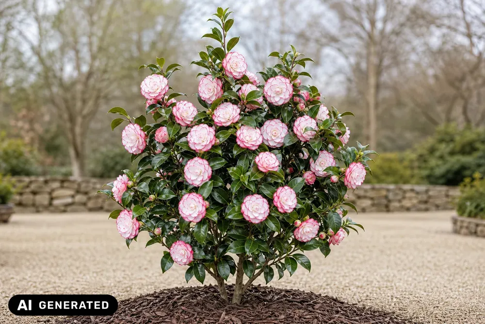 Japanische Kamelie 'Nuccio's Pearl' – Camellia japonica 'Nuccio's Pearl'