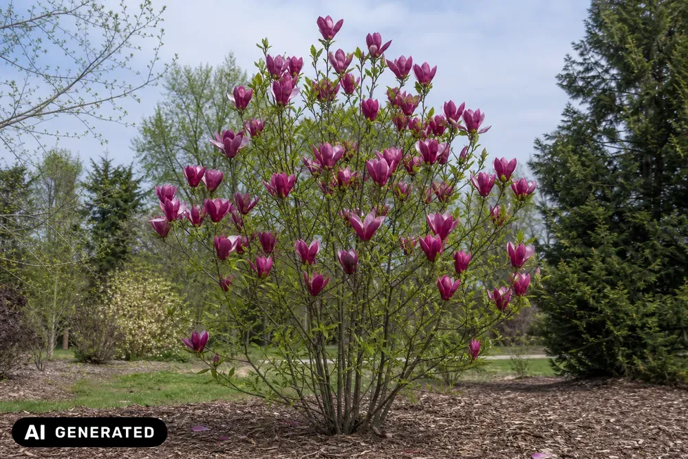 Purpur-Magnolie 'Betty' – Magnolia liliiflora 'Betty'