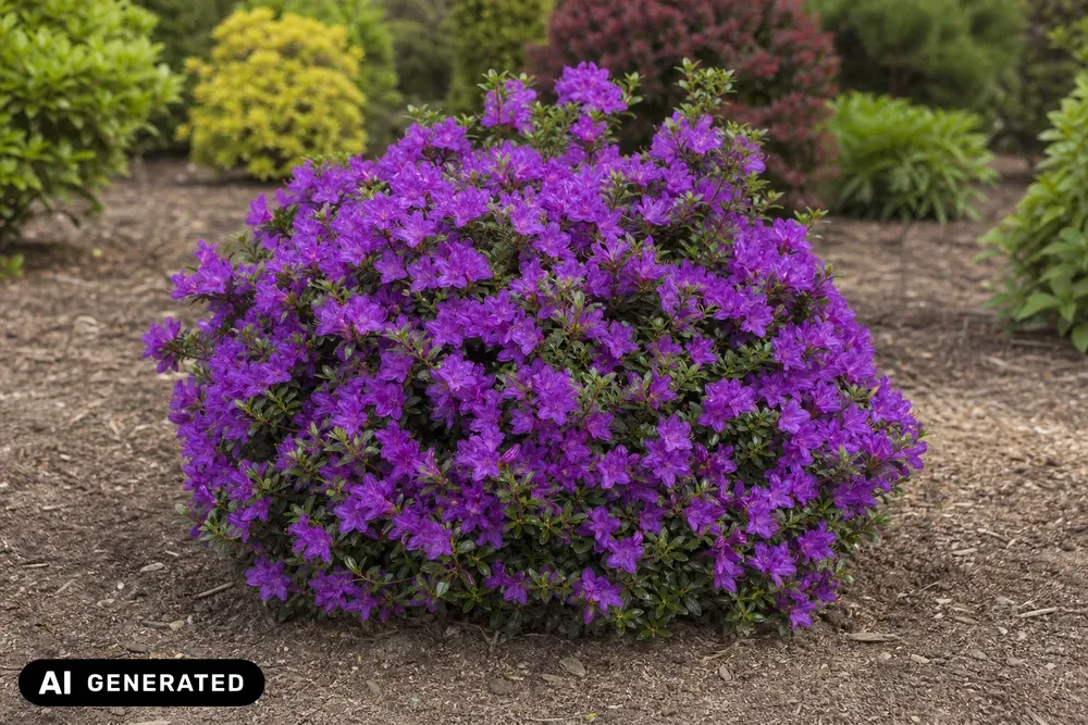 Japanische Azalee 'Purpurkissen' – Rhododendron obtusum 'Purpurkissen'