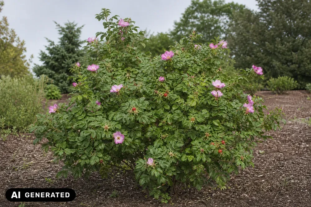 Kartoffel-Rose 'Dagmar Hastrup' – Rosa rugosa 'Dagmar Hastrup'