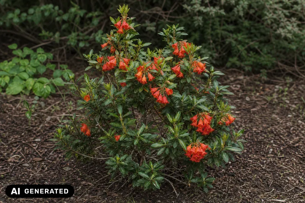 Zweifarbiger Rhododendron – Rhododendron dichroanthum subsp. scyphocalyx