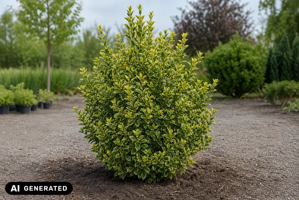 Goldbunter Japanischer Spindelstrauch 'Elegantissima Aurea' – Euonymus japonicus 'Elegantissima Aurea'