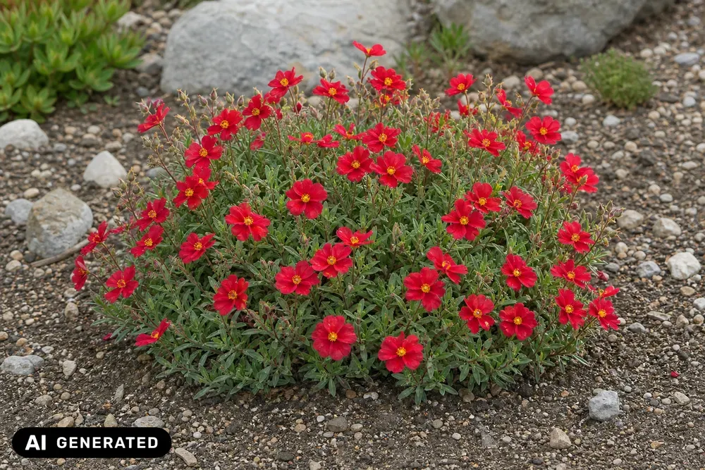 Garten-Sonnenröschen 'Rubin' – Helianthemum × cultorum 'Rubin'