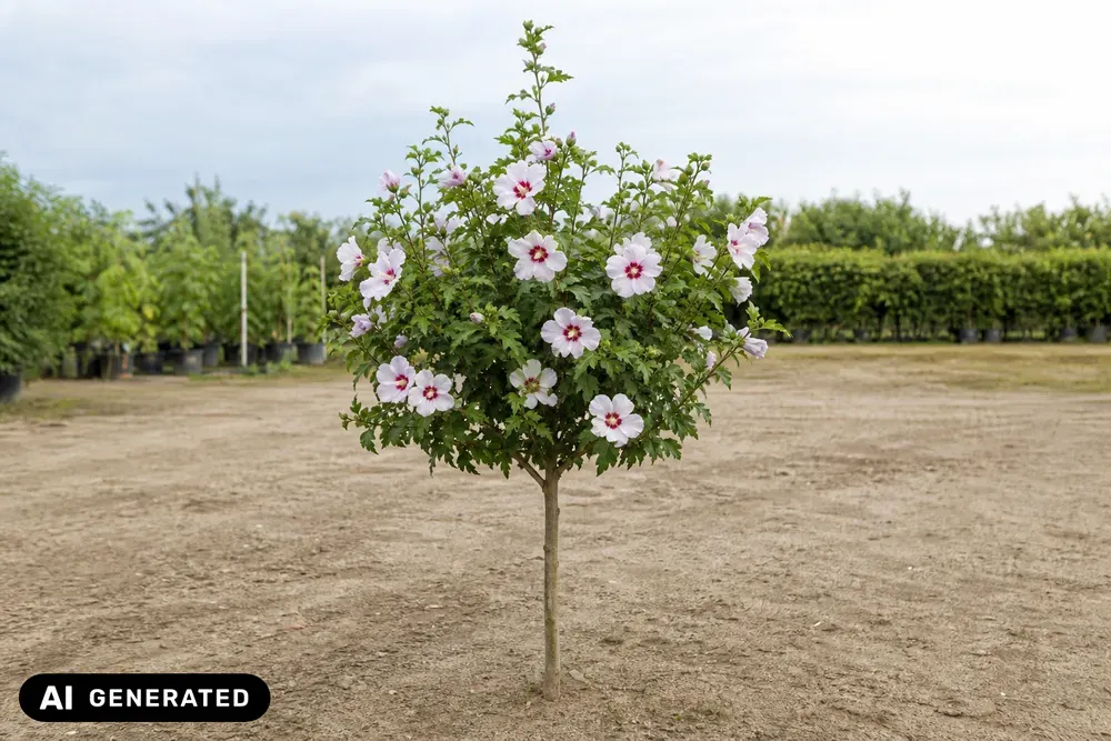 Garteneibisch 'Starburst Chiffon' – Hibiscus syriacus 'Starburst Chiffon'