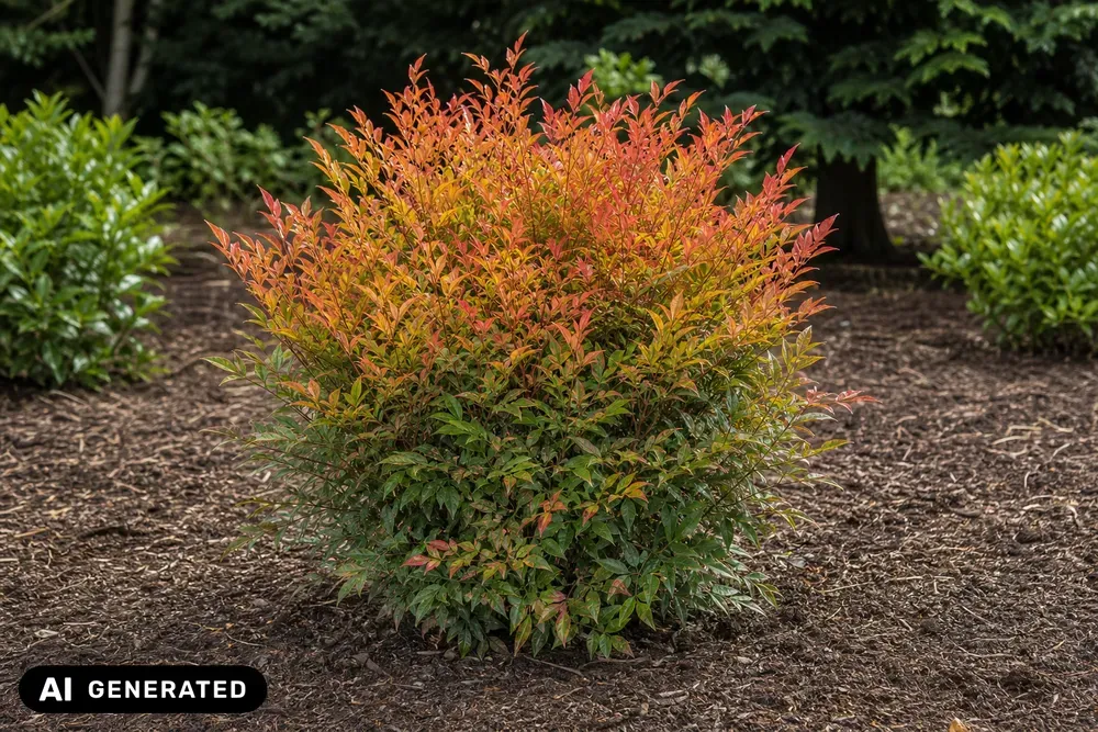 Heiliger Bambus 'Magical Sunrise' – Nandina domestica 'Magical Sunrise'