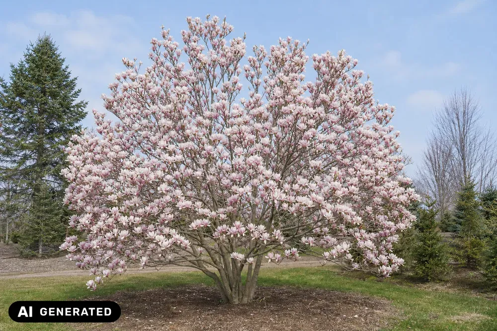 Tulpenmagnolie – Magnolia × soulangeana, Bild 2