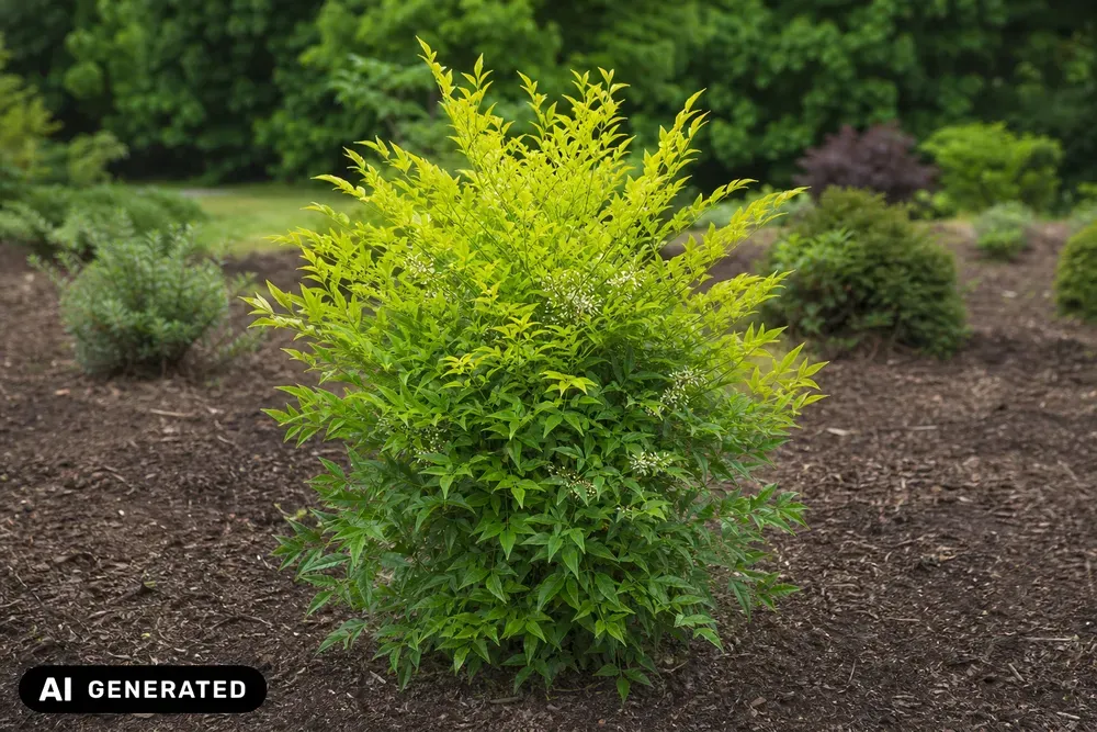 Heiliger Bambus 'Lemon & Lime' – Nandina domestica 'Lemon & Lime'