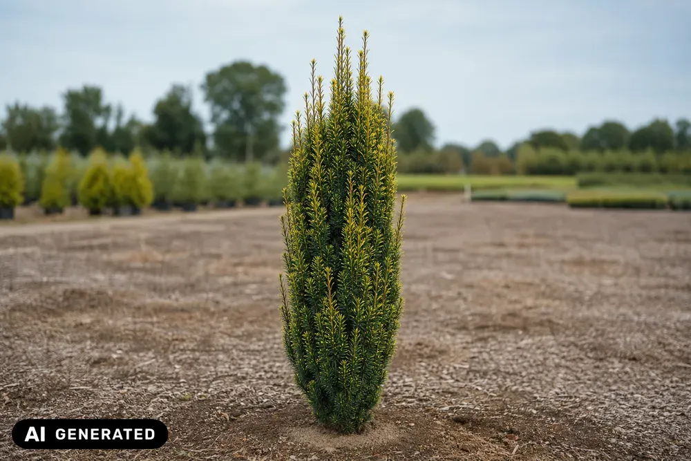 Goldrandige Säuleneibe 'Fastigiata Aureomarginata' – Taxus baccata 'Fastigiata Aureomarginata'