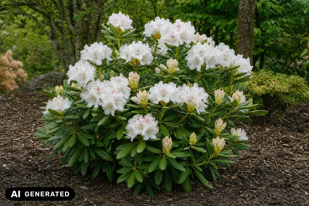 Yakushimanum-Rhododendron 'Bohlkens Laguna' – Rhododendron yakushimanum 'Bohlkens Laguna'