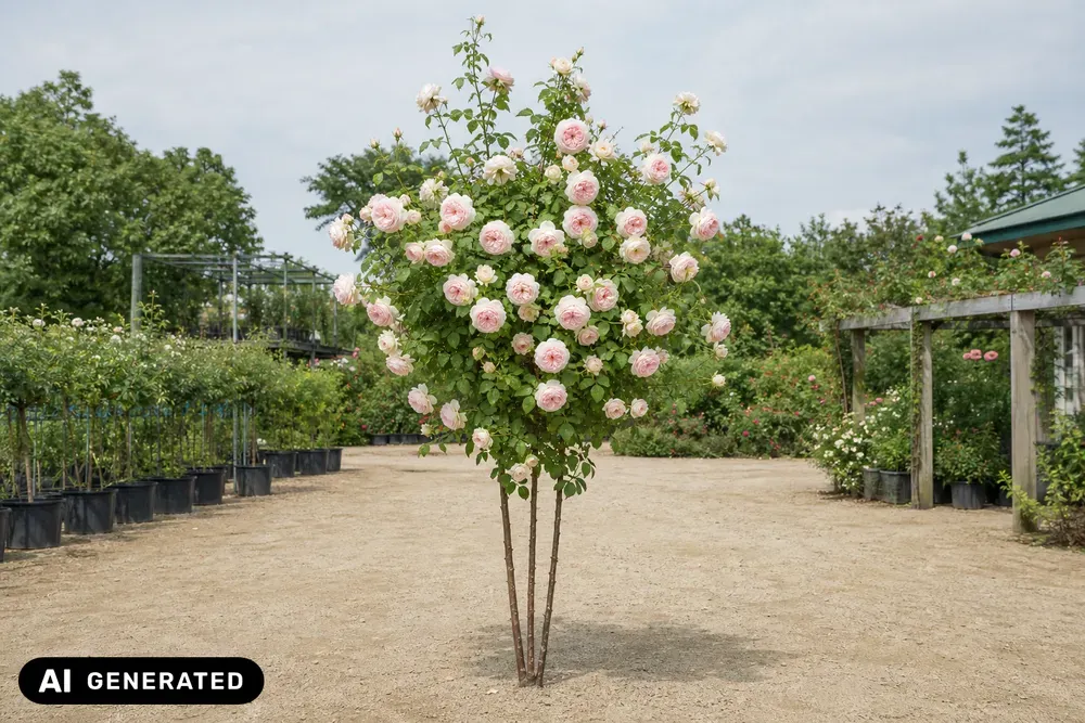 Kletterrose 'Eden Rose '85' – Rosa 'Eden Rose '85', Bild 2