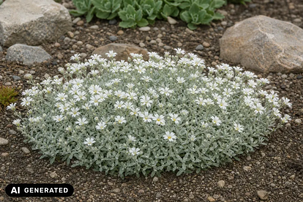 Filziges Hornkraut 'Silberteppich' – Cerastium tomentosum 'Silberteppich'