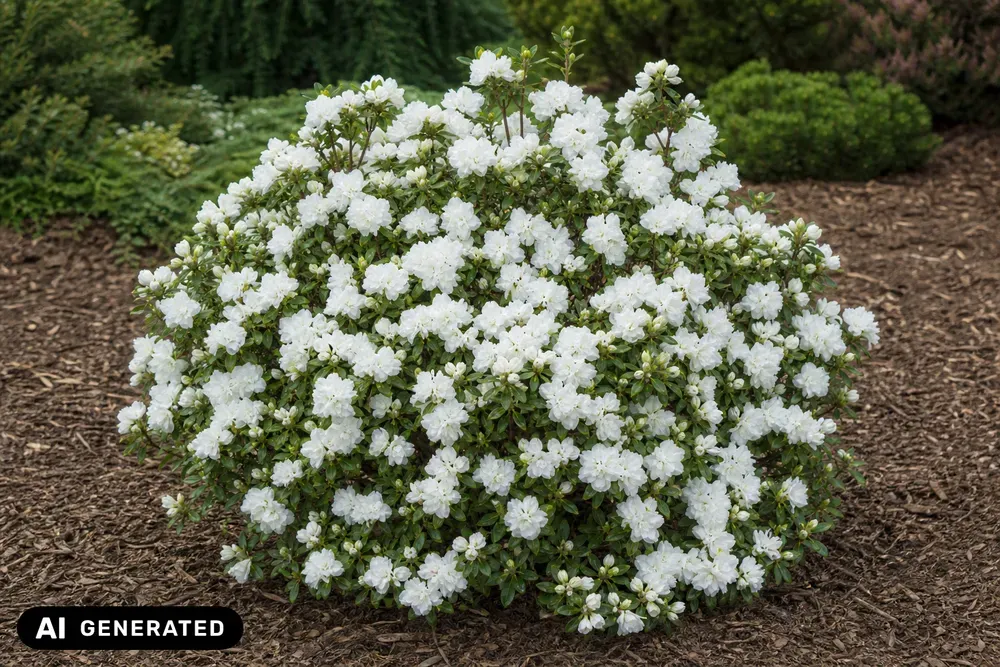 Japanische Azalee 'Schneeperle' – Rhododendron obtusum 'Schneeperle'