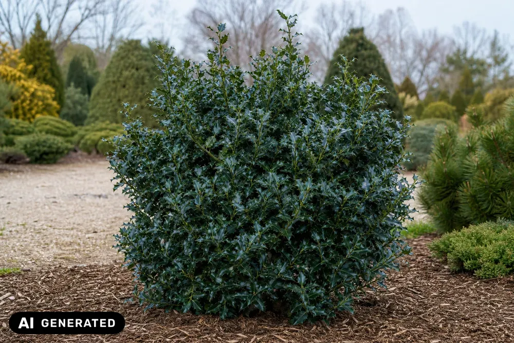 Blaue Stechpalme 'Blue Prince' – Ilex × meserveae 'Blue Prince'