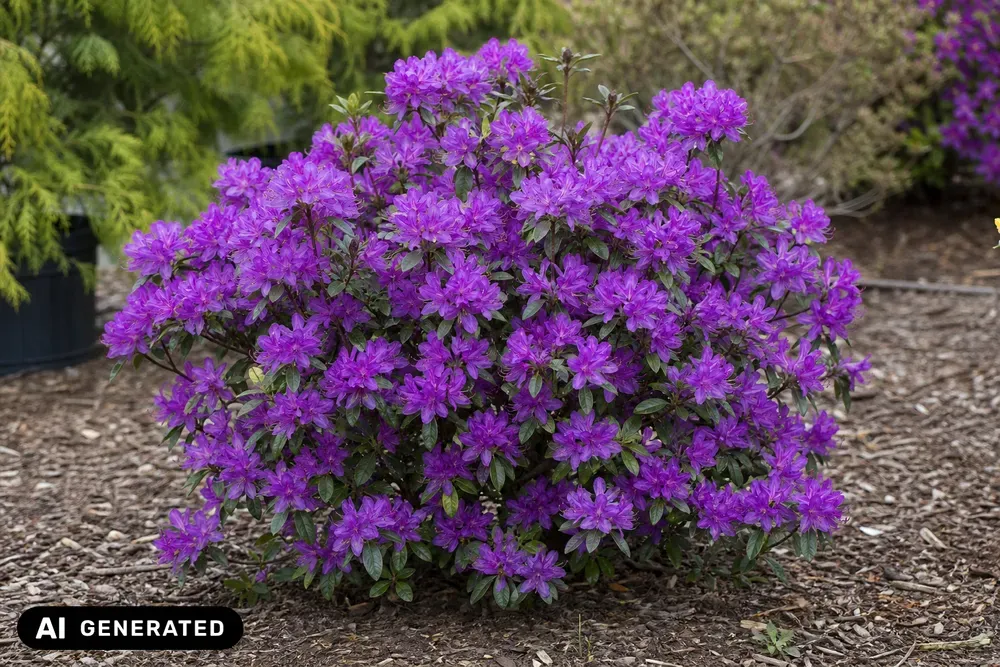 Japanische Azalee 'Purple Splendor' – Rhododendron obtusum 'Purple Splendor'