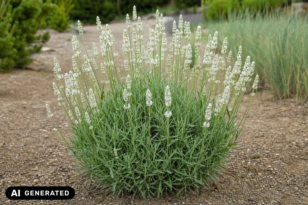 Weißer Echter Lavendel 'Edelweiß' – Lavandula angustifolia 'Edelweiß'