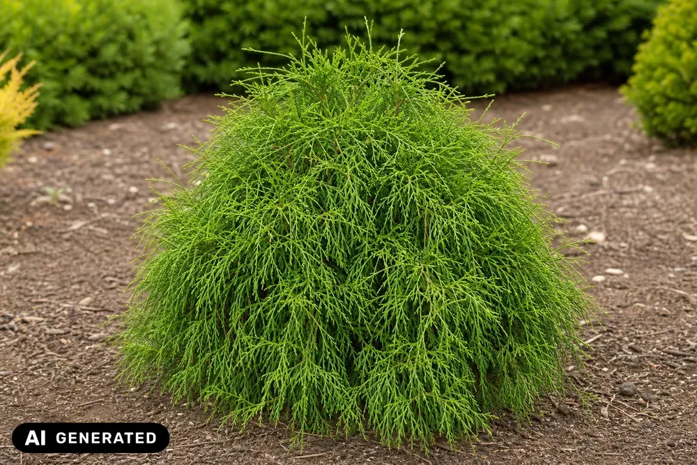 Zwerg-Fadenzypresse 'Filifera Nana' – Chamaecyparis pisifera 'Filifera Nana'