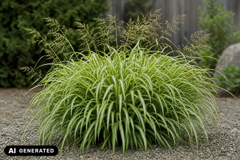 Weißgestreiftes Japan-Berggras 'Albostriata' – Hakonechloa macra 'Albostriata'