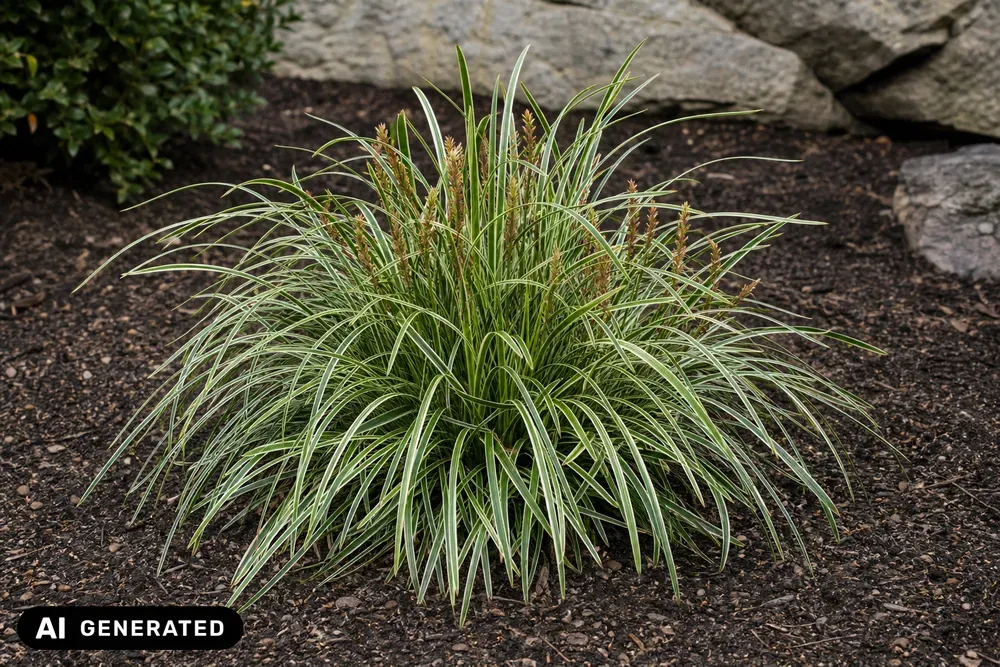 Buntblättrige Japan-Segge 'Variegata' – Carex morrowii 'Variegata'