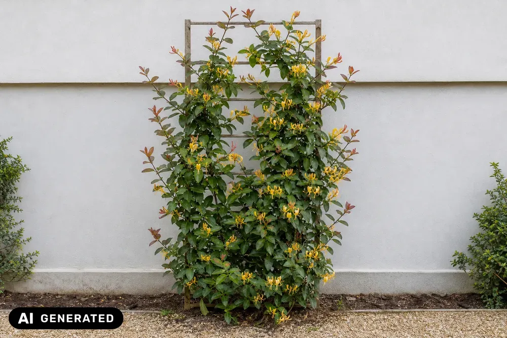 Immergrünes Geißblatt 'Copper Beauty' – Lonicera henryi 'Copper Beauty'