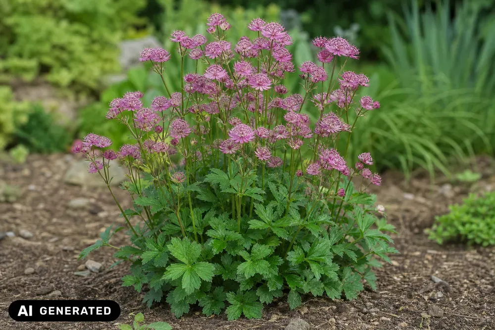 Große Sterndolde 'Pink Button' – Astrantia major 'Pink Button'