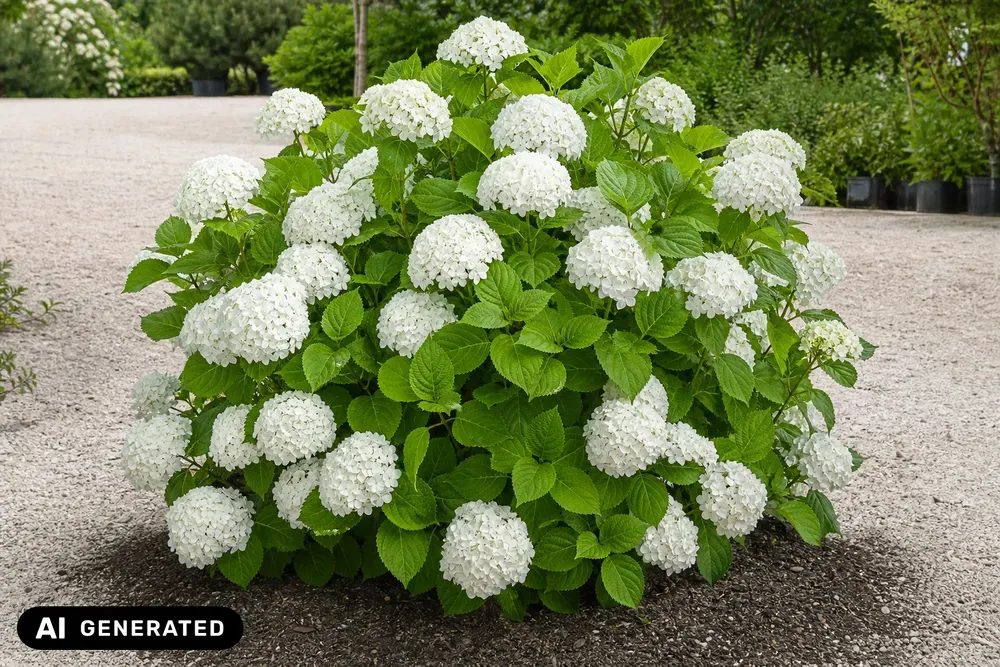 Gartenhortensie 'Soeur Therese' – Hydrangea macrophylla 'Soeur Therese'