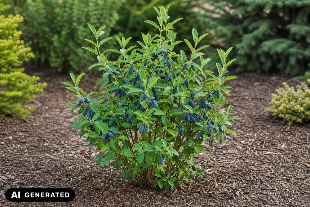 Kamtschatka-Heckenkirsche 'Myberry Farm' – Lonicera kamtschatica 'Myberry Farm'